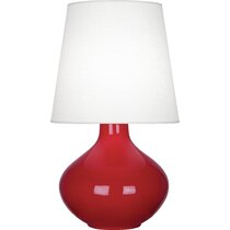 Tall red store table lamps